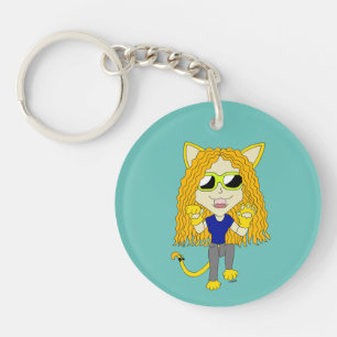 Chibi Catgirl mit Pfoten Schlüsselanhänger