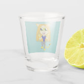 Chibi Catgirl mit Pfoten Schnapsglas (Rückseite)