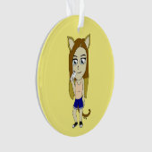 Chibi Catgirl Ornament (Vorderseite)