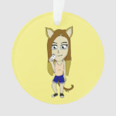 Chibi Catgirl Ornament (Vorderseite)