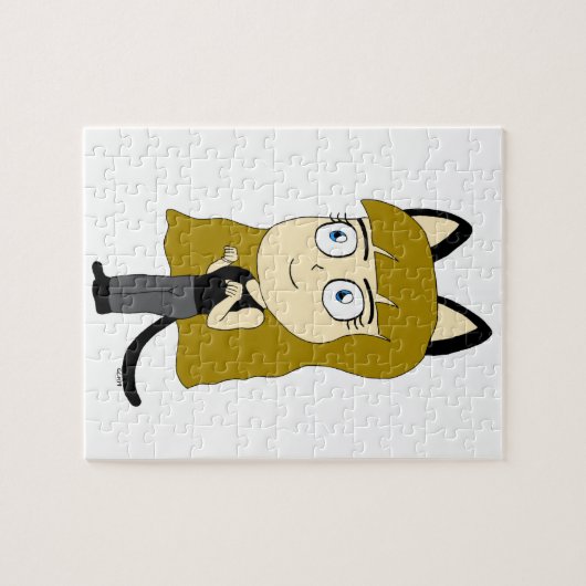 chibi catgirl puzzle (Horizontal)