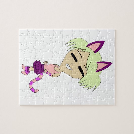 chibi catgirl  puzzle (Horizontal)