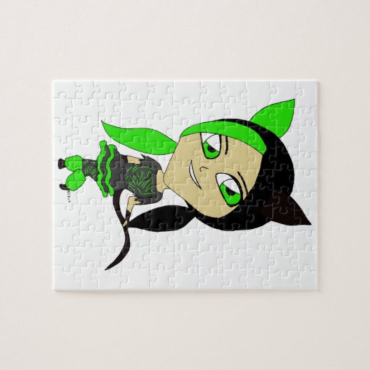 chibi catgirl  puzzle (Horizontal)