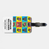 Chibi Catwoman Character Posen Gepäckanhänger (Rückseite horizontal)