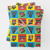 Chibi Catwoman Character Posen Geschenkpapier Set (Beispiel)