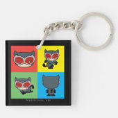 Chibi Catwoman Character Posen Schlüsselanhänger (Rückseite)