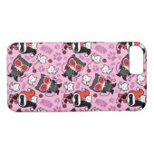 Chibi Catwoman, Harley Quinn & Kittens Pattern Case-Mate iPhone Hülle (Rückseite (Horizontal))