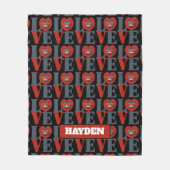 Chibi Catwoman LIEBE Fleecedecke (Vorderseite)