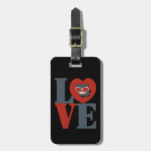 Chibi Catwoman LIEBE Gepäckanhänger (Vorderseite vertikal)