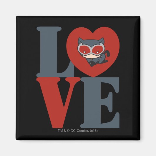 Chibi Catwoman LIEBE Magnet (Vorne)