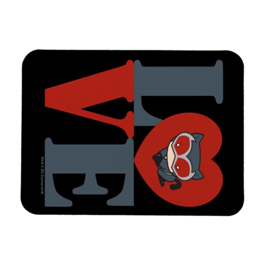 Chibi Catwoman LIEBE Magnet (Horizontal)