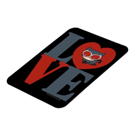 Chibi Catwoman LIEBE Magnet (Linke Seite)