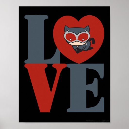 Chibi Catwoman LIEBE Poster (Vorne)