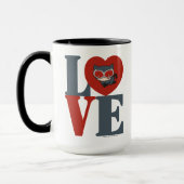 Chibi Catwoman LIEBE Tasse (Links)