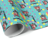Chibi Catwoman Pattern Geschenkpapier (Rolleneckpunkt)