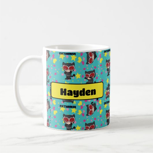 Chibi Catwoman Pattern Kaffeetasse (Links)