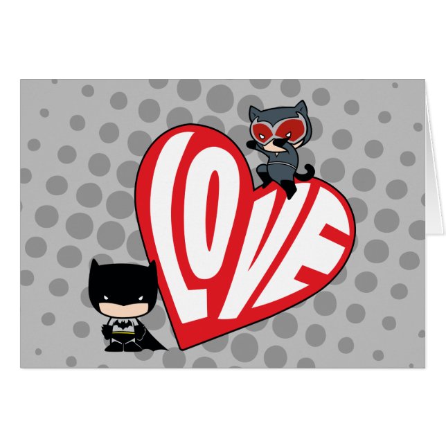 Chibi Catwoman Pounce zu Batman (Vorderseite (Horizontal))