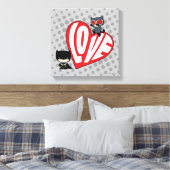 Chibi Catwoman Pounce zu Batman 2 Leinwanddruck (Insitu (Schlafzimmer))
