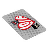 Chibi Catwoman Pounce zu Batman Magnet (Rechte Seite)