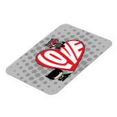 Chibi Catwoman Pounce zu Batman Magnet (Linke Seite)