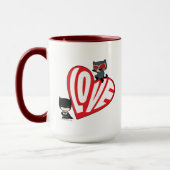 Chibi Catwoman Pounce zu Batman Tasse (Links)