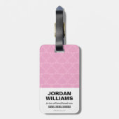 Chibi Catwoman sitzt oben auf großen Diamanten Gepäckanhänger (Rückseite vertikal)