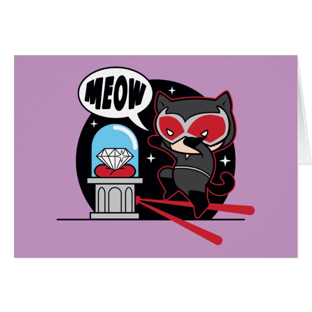 Chibi Catwoman stahl einen Diamond (Vorderseite (Horizontal))