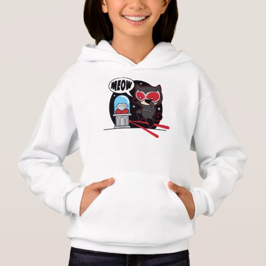 Chibi Catwoman stahl einen Diamond Hoodie (Vorderseite)