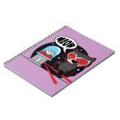 Chibi Catwoman stahl einen Diamond Notizblock (Linke Seite)