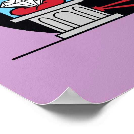 Chibi Catwoman stahl einen Diamond Poster (Ecke)