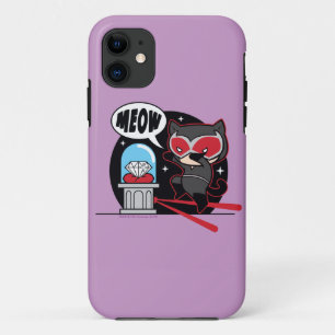Chibi Catwoman stiehlt einen Diamanten iPhone 11 Hülle