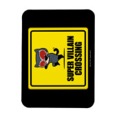 Chibi Catwoman Super Villain Crossing Sign Magnet (Vertikal)