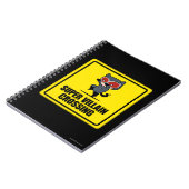 Chibi Catwoman Super Villain Crossing Sign Notizblock (Linke Seite)