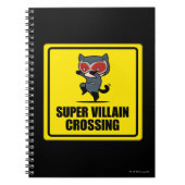 Chibi Catwoman Super Villain Crossing Sign Notizblock (Vorderseite)