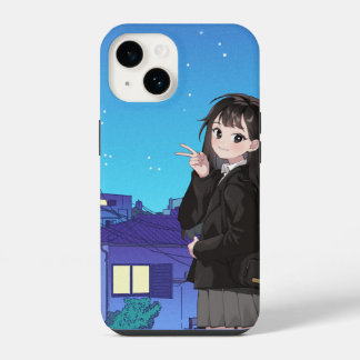 "Chibi charm" Anime Girl Case iPhone 14 Hülle