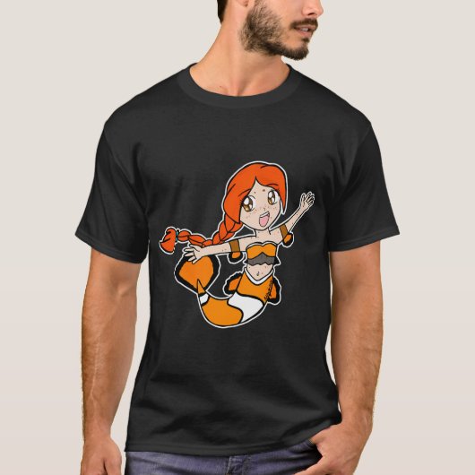 Chibi Clownfisch Meerjungfrau T-Shirt (Vorderseite)