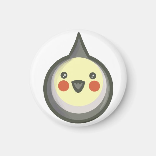 Chibi Cockatiel Magnet (Vorne)