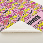 Chibi-Comic-Phrasen und Logos-Muster Sherpadecke (3/4)