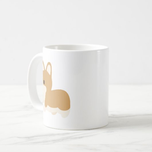 Chibi Corgi Kaffeetasse (Vorderseite Links)