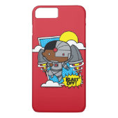 Chibi Cyborg blast ab! Case-Mate iPhone Hülle (Rückseite)