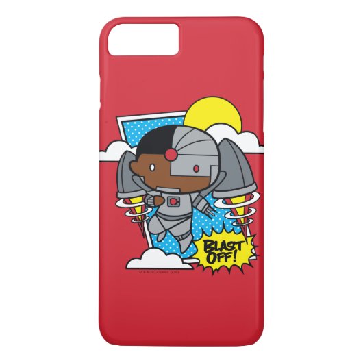 Chibi Cyborg blast ab! Case-Mate iPhone Hülle (Rückseite)
