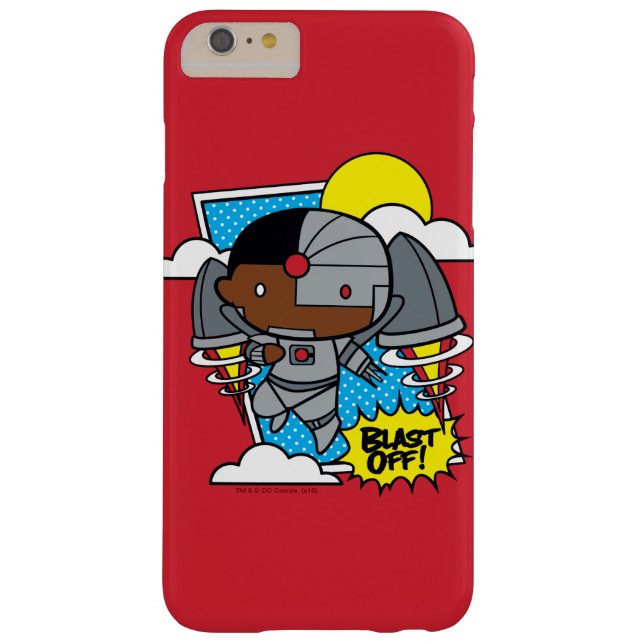 Chibi Cyborg blast ab! Case-Mate iPhone Hülle (Rückseite)