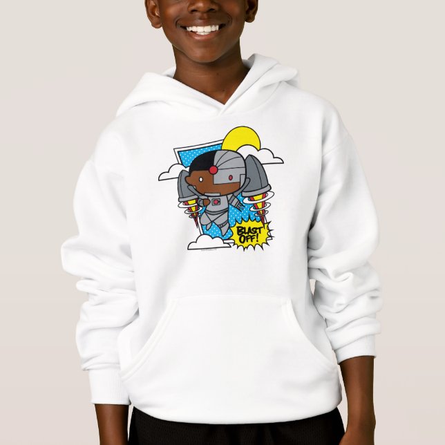 Chibi Cyborg blast ab! Hoodie (Vorderseite)