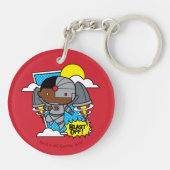 Chibi Cyborg blast ab! Schlüsselanhänger (Rückseite)