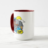 Chibi Cyborg blast ab! Tasse (Vorderseite Links)