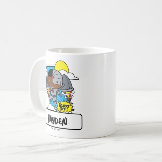 Chibi Cyborg Blast Off! Kaffeetasse (Vorderseite Links)