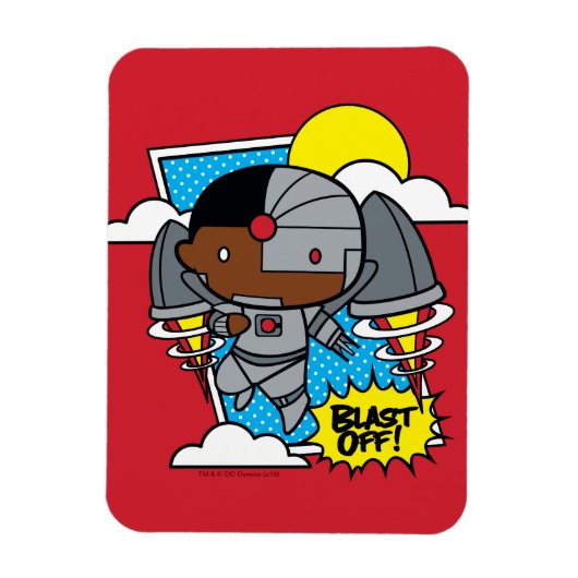 Chibi Cyborg Blast Off! Magnet (Vertikal)