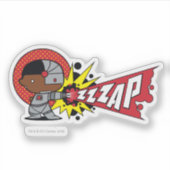 Chibi Cyborgs zybernetische Cannon Aufkleber (Vorderseite)