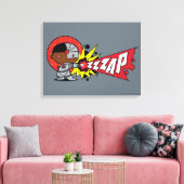 Chibi Cyborgs zybernetische Cannon Leinwanddruck (Insitu (Wohnzimmer))