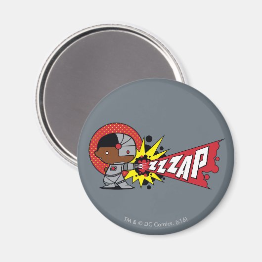 Chibi Cyborgs zybernetische Cannon Magnet (Vorderseite/Rückseite)